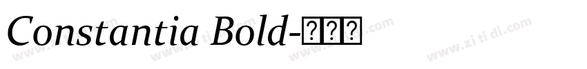 Constantia Bold字体转换